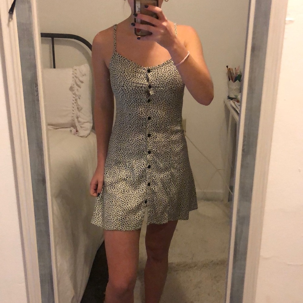 Floral Button-Up Mini Dress